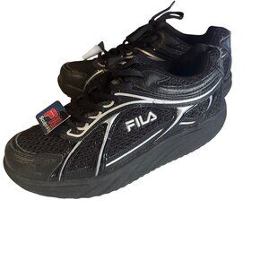 Fila sculpt -n- tone black and gray leather size 7M sneakers